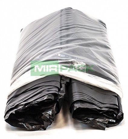 Мешки для мусора 120 л, 70 мкм, черные, в пачках 100 шт. 2х слойные - Вид 4