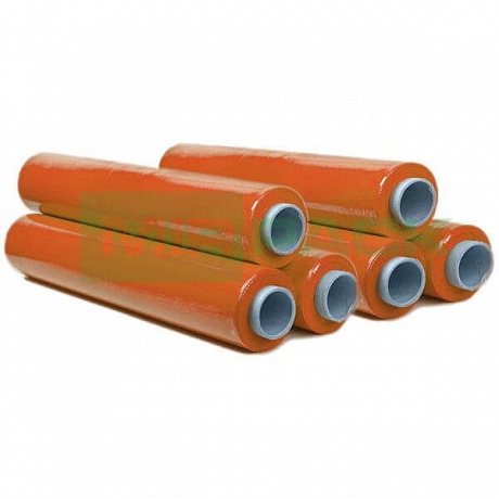 Стрейч пленка ручная 500 мм 23 мкм 1,2 кг оранжевая - Вид 1