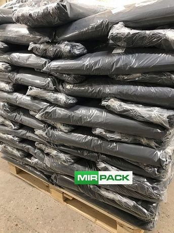 Мешки для мусора 240 литров, 35 мкм, черные, ПВД, в пачках 200 шт  - Вид 9